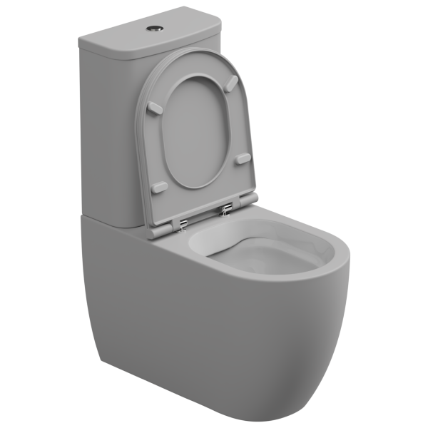 Чаша напольного унитаза биколор GSG Ceramic Design Like LKMBLBI000/033P, White/Perla Matt 