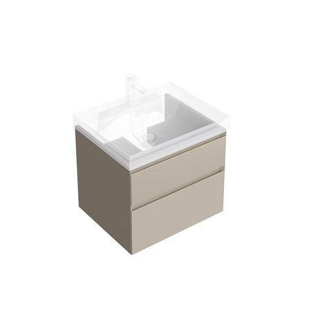 Kerama Marazzi Тумба CUBO подвесная с ящиками 60, лимо матовая 