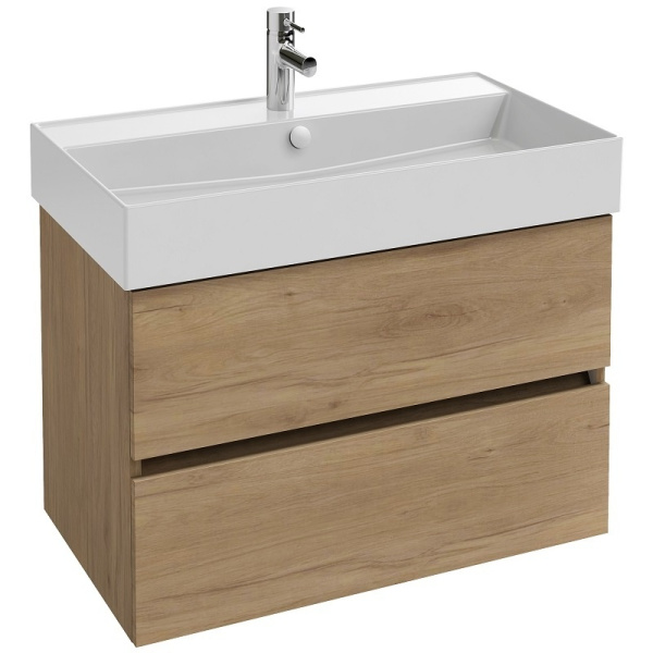 EB2382-E75 Tolbiac Тумба под раковину 80см, 2 ящика,  цвет Дуб Давос натуральный 