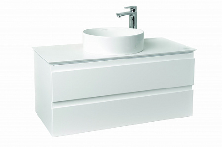 EB2084-J51 MADELEINE Тумба со столешницей и с подсветкой для накладной раковины, 100 см, цв мат бел 