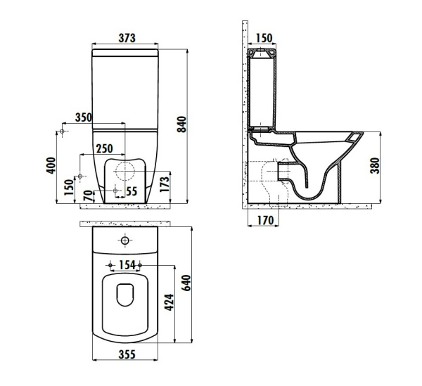 XX CREAVIT THOR Бачок TH410.00000 