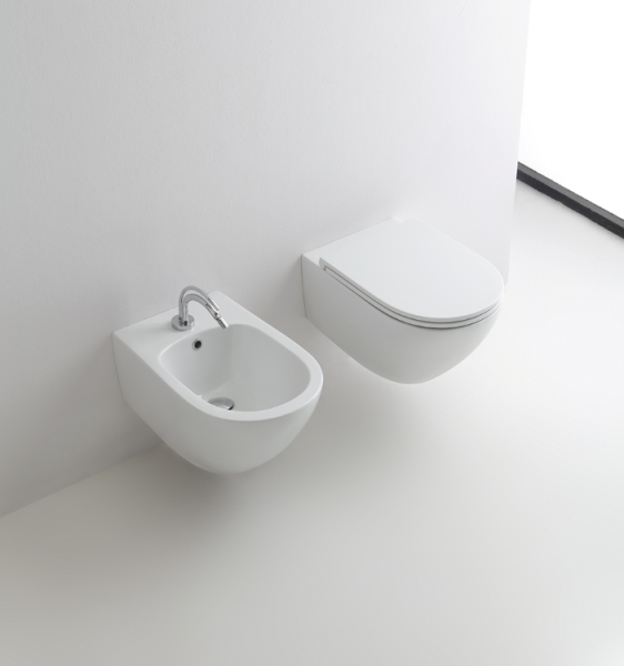 KERASAN Aquatech Биде подвесное c 1отв под смеситель, цвет белый 