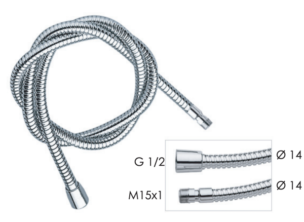 Шланг для душа 150 см Remer 333CN1512150 