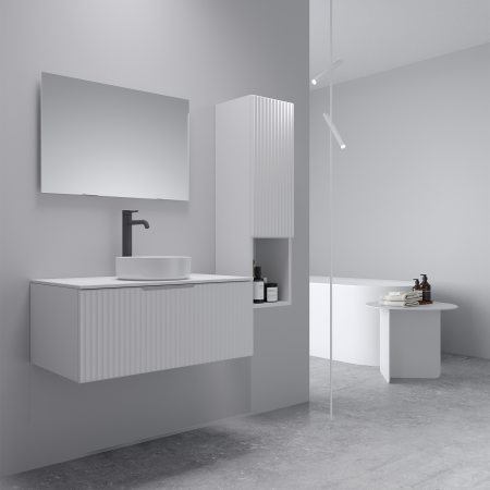 Тумба под раковину/столешницу Кито, Флавио Белый РЕТ 100 