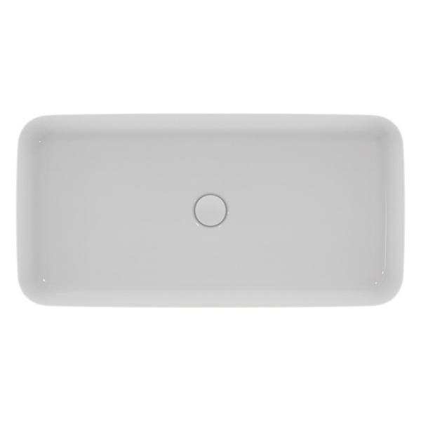 Ideal Standard Ipalyss Раковина 800х400хh120 мм, накладная, без отв.под смес и перелива, с крепежом, шаблоном, покрытие: Diamatec® цвет: белый глянец 