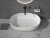 Раковина чаша кориан овальная матовая, Slim  500*350*135