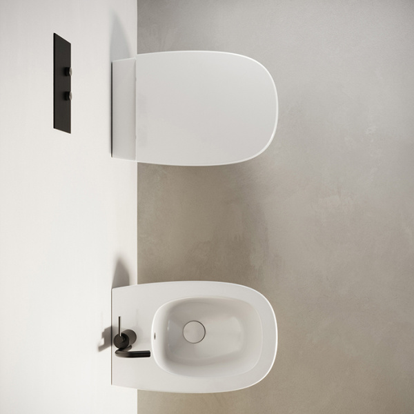 Catalano Alvea Биде подвесное 53x36, с 1 отв. под смеситель, покрытие Cataglaze+, без крепежа, цвет белый глянцевый 