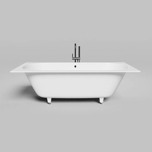 Salini ORNELLA AXIS 190 Встраиваемая ванна 1900х900х600мм, прямоугольная ,мат-л: S-Stone,  белый матовый (без слива-перелива!) 