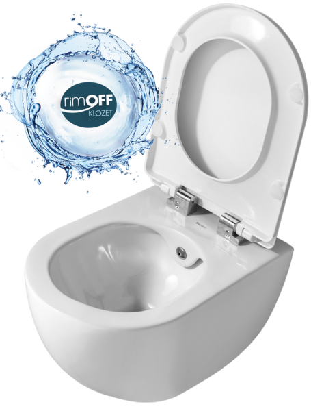 CREAVIT FREE Унитаз подвесной безободковый с биде смесит хол/гор FE322.00500 