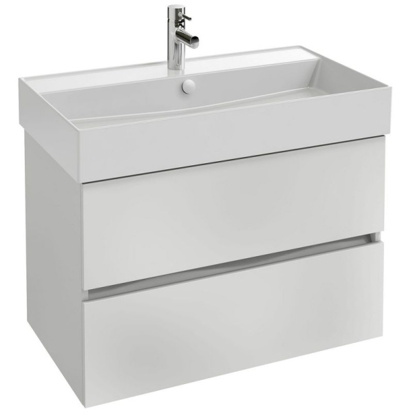 EB2382-J5 Tolbiac Тумба под раковину 80см, 2 ящика, цвет белый лак 