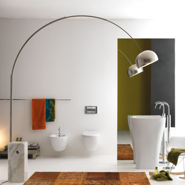 KERASAN Aquatech раковина отдельностоящая 60см, с креплением и сифоном, цвет белый (СПЕЦцена со склада!) 