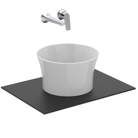 Ideal Standard La Dolce Vita Раковина d340хh200 мм, накладная-высокая, без отв. под смес и перелива, с крепежом и шаблоном цвет: белый глянец 