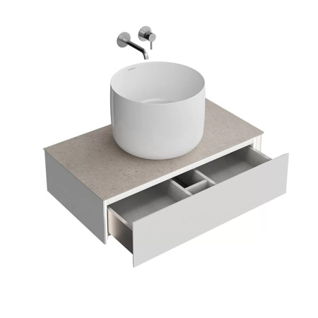 Kerama Marazzi Тумба MAGICA подвесная 90, 1 ящик, утренний серый матовый 