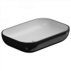 Раковина накладная биколор 60x42 см GSG Ceramic Design Easy EALAVRE60BI000/002, White/Black Shiny