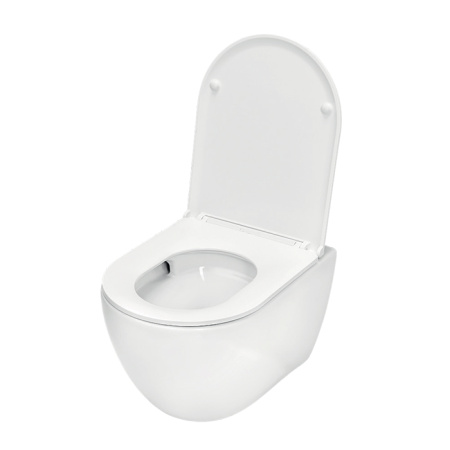 TECE Комплект TECEspring Base, панель смыва с круглыми кнопками, черн. мат., унитаз модель R 