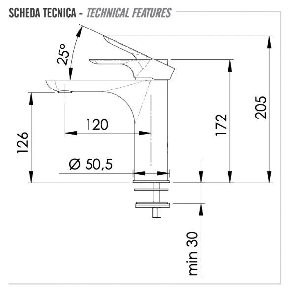 Смеситель для раковины Remer Infinity I12 
