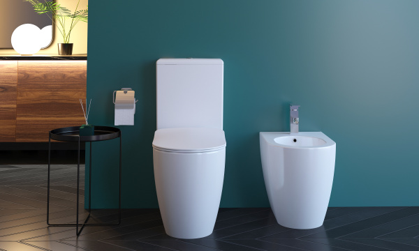 CREAVIT FREE Унитаз напольный к стене FE360.00100 