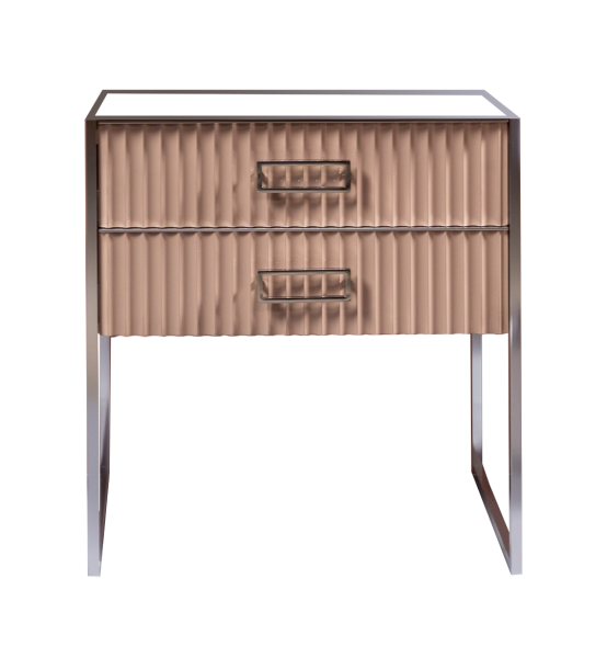 Тумба MONACO 80см  h74см  капучино глянец  +  хром   под раковину чашу 