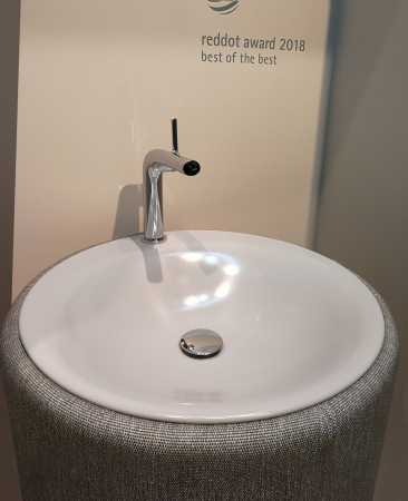 Bette Lux Oval Couture Подиум для раковины А220 с текстильной обивкой , высота 890см,  цвет буро-серый 852 