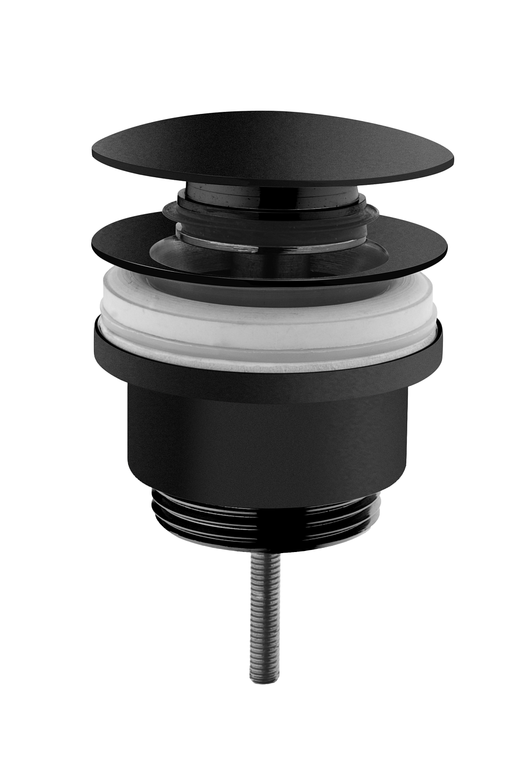 Донный клапан VitrA для раковины с переливом матовый черный