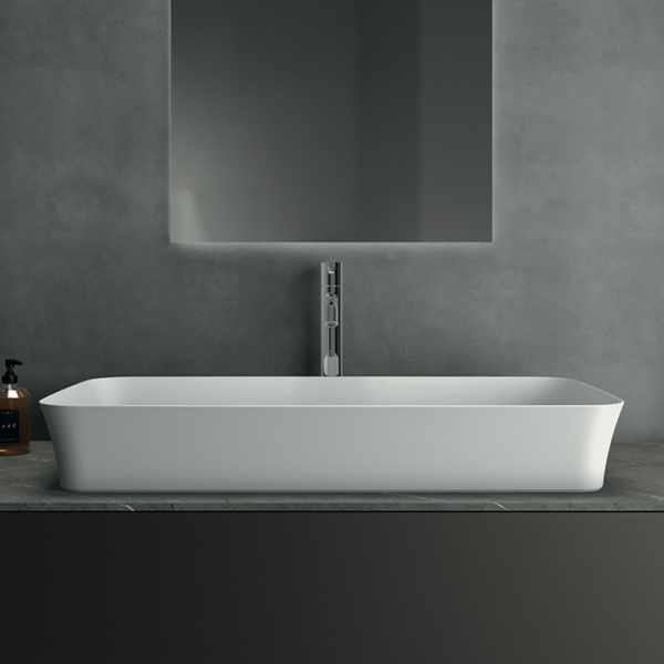 Ideal Standard Ipalyss Раковина 800х400хh120 мм, накладная, без отв.под смес и перелива, с крепежом, шаблоном, покрытие: Diamatec® цвет: белый глянец 