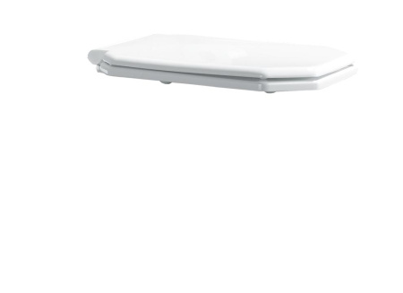 Крышка пластик для подвесного унитаза Vogue (петли хром) микролифт 