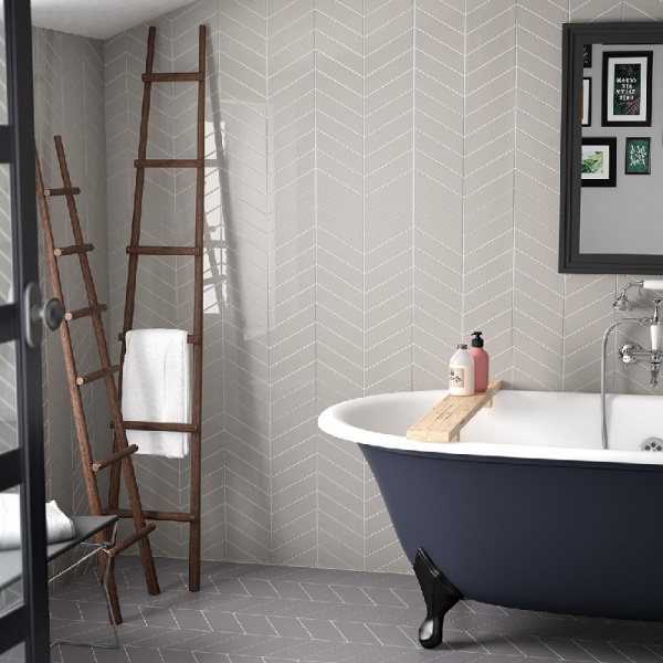 CHEVRON WALL CREAM RIGHT 