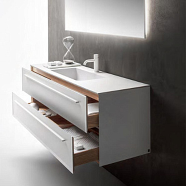 FALPER 7.0 Композиция из тумбы R0510000000BQ 1000х450х500 на 2 ящика и раковины CERAMILUX P7C10001000OP с 1 отверстием под смеситель 