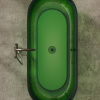 DEA DESIGN Shadow Ванна отдельностоящая 170x72xh56 см, материал: Glasstech прозрачная смола, цвет: Emerald R3 