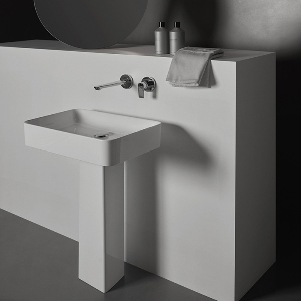 Ideal Standard Conca Раковина 600х400хh120 мм, накладная прямоугольная, без перелива и отв. под смес., с крепежом, цвет: белый глянец 