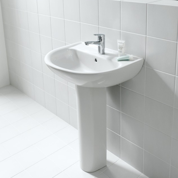 Laufen Pro  Раковина 60х48х16,5 см,подвесная с 1 отв. под смеситель по центу, c переливом, цвет: белый 