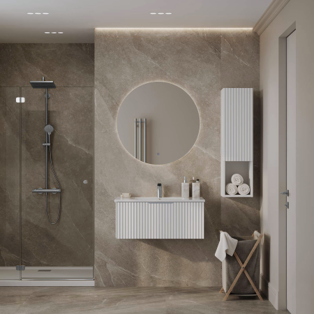 Тумба под раковину/столешницу Кито, Флавио Белый РЕТ 100 