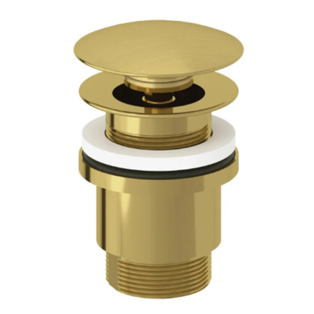 Донный клапан, Kludi, для раковин, 1 1/4", цвет-золото брашированное 