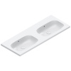 Catalano ALVEA Раковина 120x46 двойная, без отв. под смеситель, покрытие Cataglaze+, цвет белый глянцевый