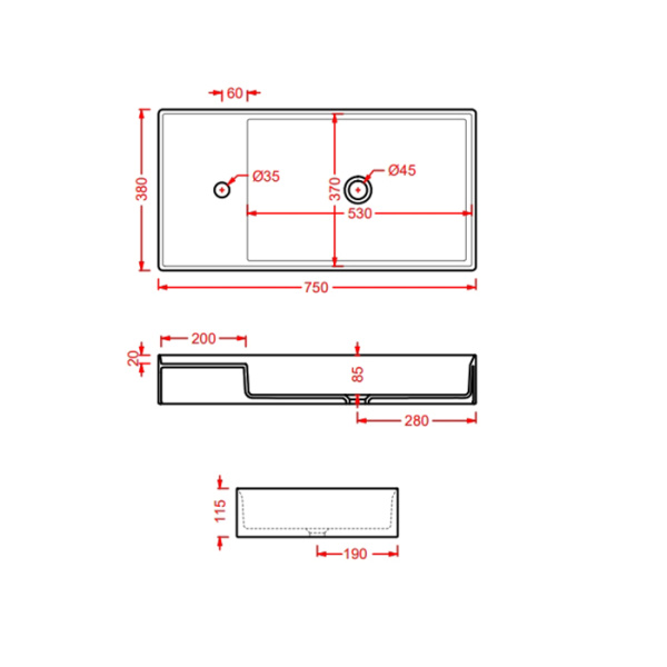 Artceram SCALINO Раковина накладная,75х38хh11,5см, 1 отв под смеситель, без перелива, цвет: giallo zinco (не производится) 