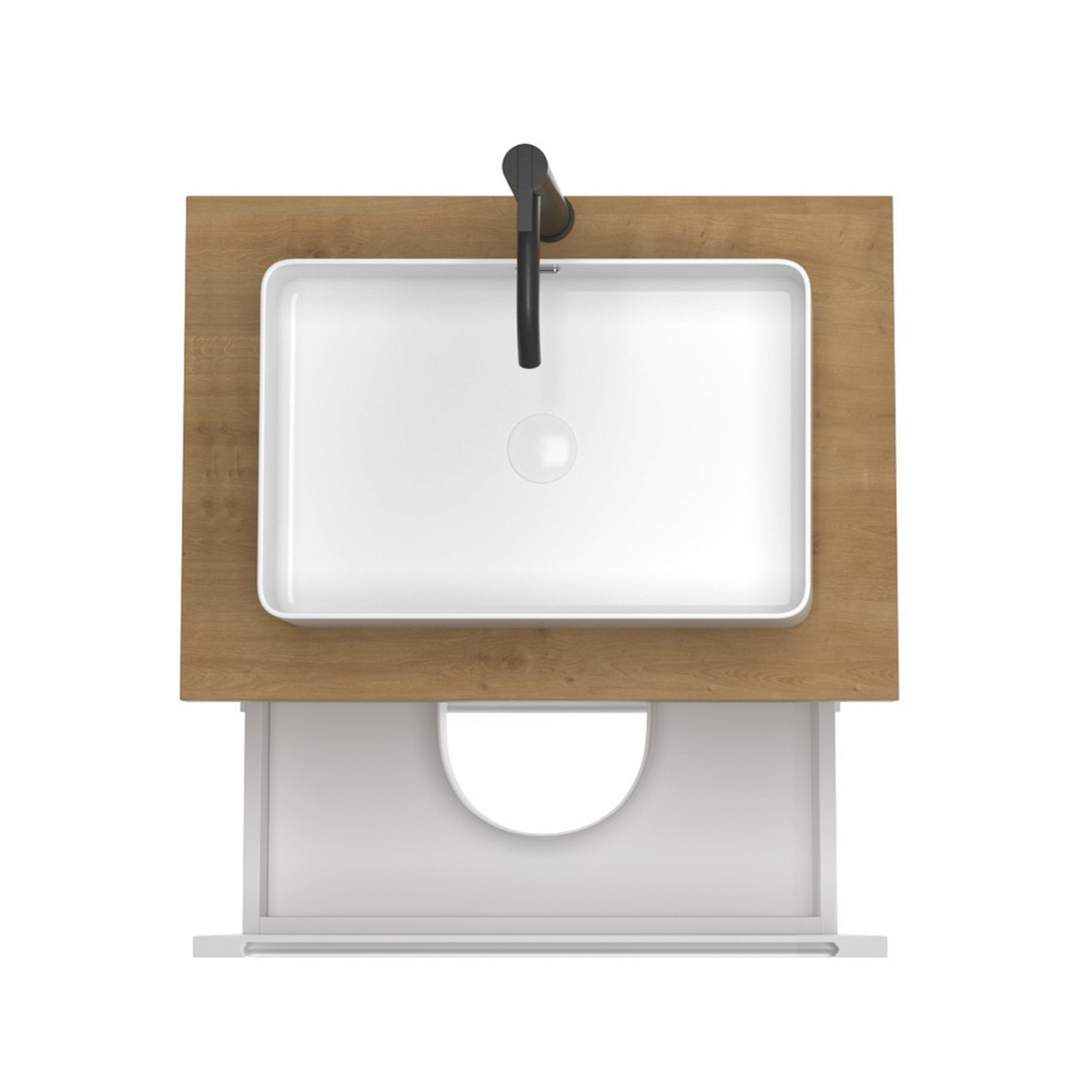 Тумба под раковину/столешницу/столешницу/столешницу Дион, Белый мат 100