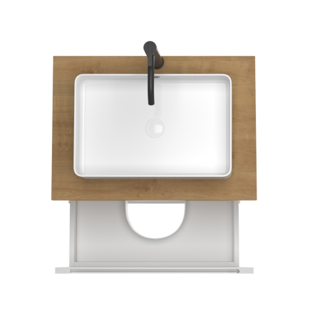 Тумба под раковину/столешницу/столешницу/столешницу Дион, Белый мат 100 