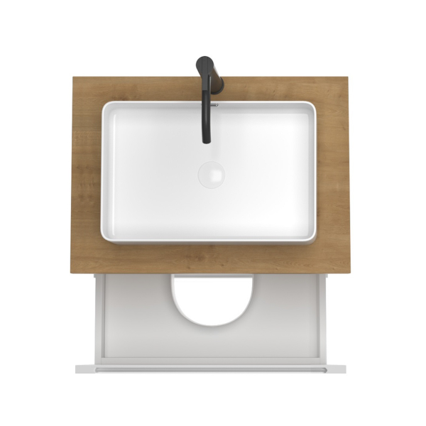 Тумба под раковину/столешницу/столешницу Дион, Белый мат 100 