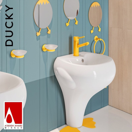 CREAVIT DUCKY Раковина напольная детская ЖЕЛТЫЙ DC052.00000Y 