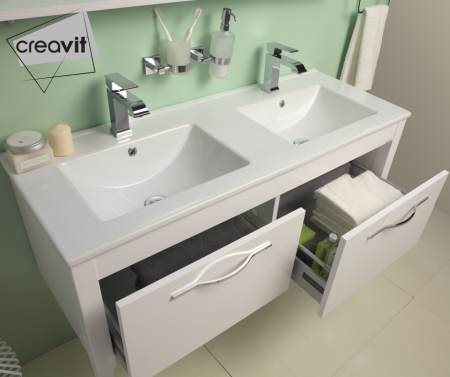 CREAVIT Раковина мебельная/подвесная (46*121см) SU121.00000 