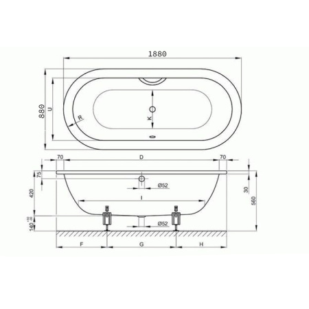 BETTE Ножки для ванны (комплект) (продаем только с ваннами!) 