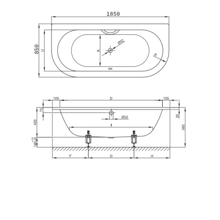 BETTE Ножки для ванны (комплект) (продаем только с ваннами!) 