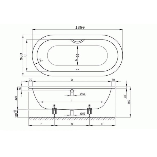 BETTE Ножки для ванны (комплект) (продаем только с ваннами!) 