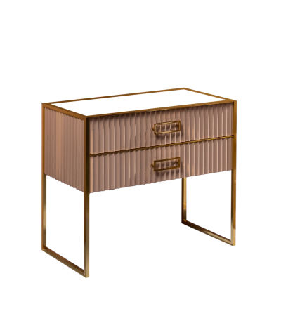 Тумба MONACO 100см  h84см  белая глянец +  золото  под раковину моноблок 