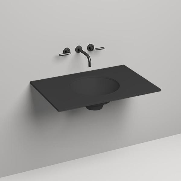 SALINI Столешница 800х500х15 мм, из материалв S-Stone, цвет  матовый RAL 9011 