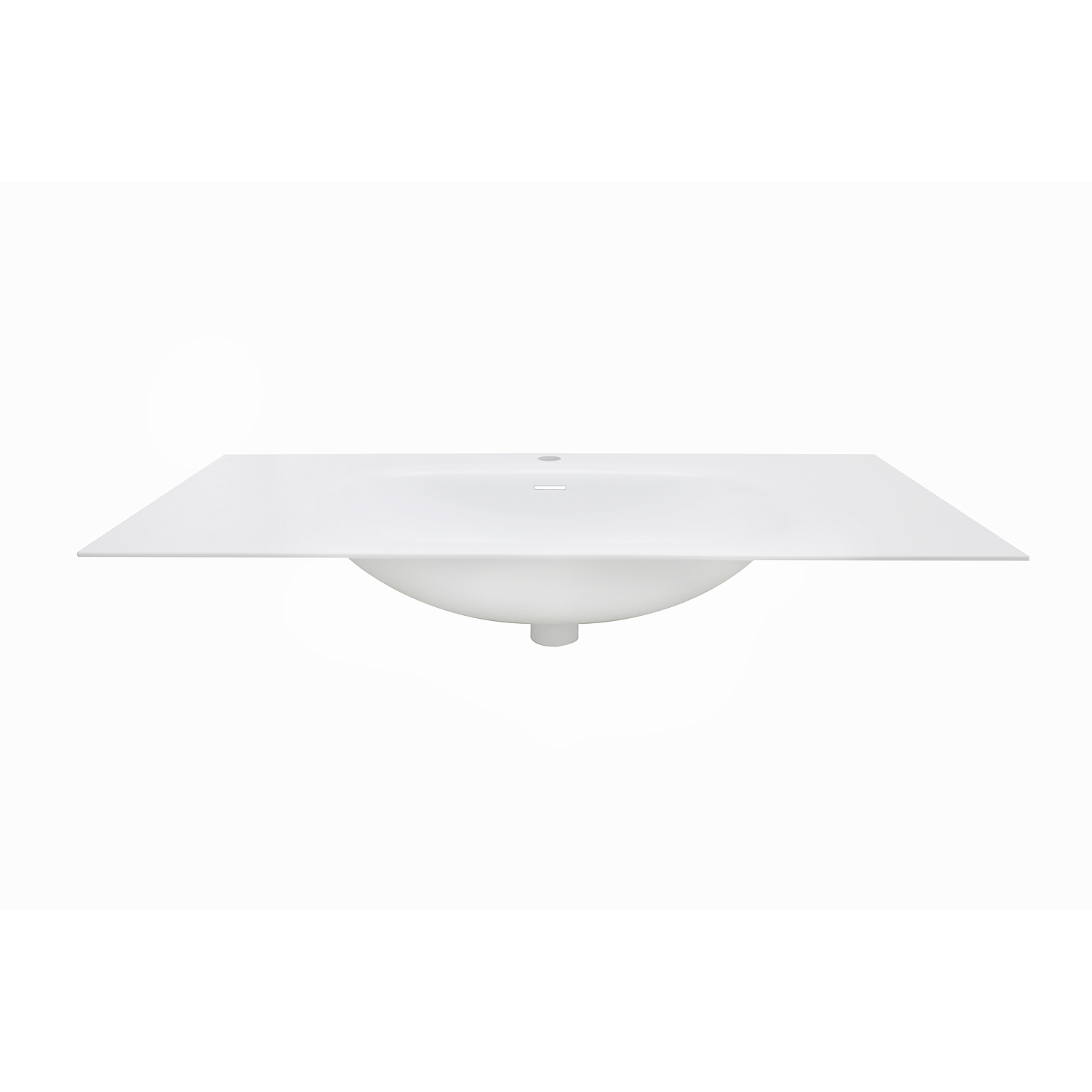 Раковина накладная алюминиевая M115W100 белый мат