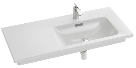 EXAD112-00 раковина-столешница VOX  подвесная, с левым крылом /100х46/ (белая) 