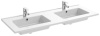 EXVA112-00 Керамическая раковина столешница с двумя чашами, 120 см