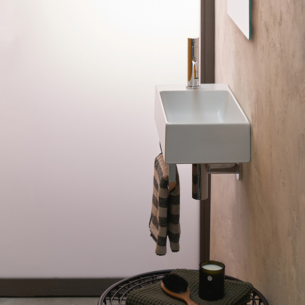 Catalano PREMIUM Раковина 50x25, без отв. под смеситель, покрытие Cataglaze+, цвет белый глянцевый 