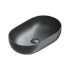 Catalano SFERA Раковина 60x37 h16 накладная, без отв. под смеситель, покрытие Cataglaze+, цвет черный матовый